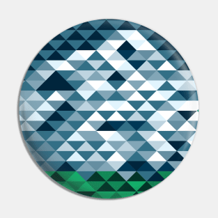 Mount Hood Oregon Abstract Pin