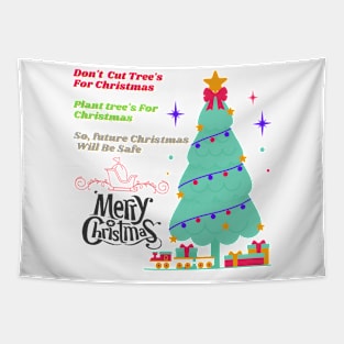 Merry Christmas Quote Tapestry