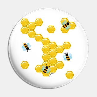 Honey bees Pin