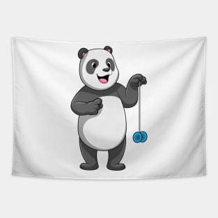 Panda with Yo-yo Tapestry