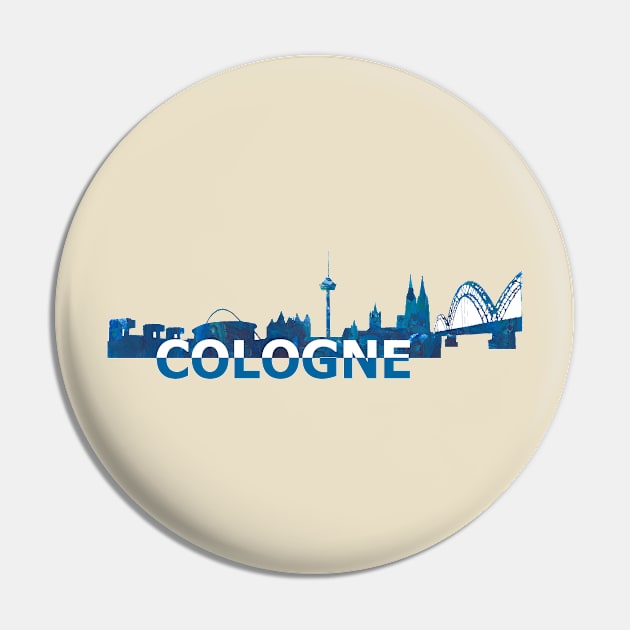 Cologne Skyline Pin by artshop77