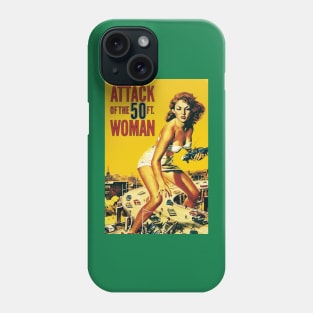 Vintage Movie - Attack Of The 50 Foot Woman poster Phone Case