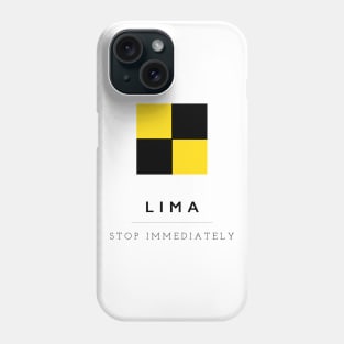 Lima: ICS Flag Semaphore Phone Case