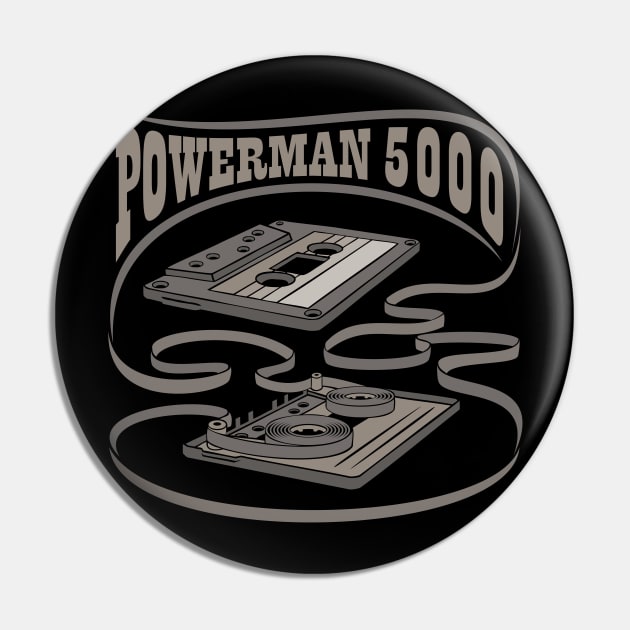 Powerman 5000 - Exposed Cassette Pin by Vector Empire