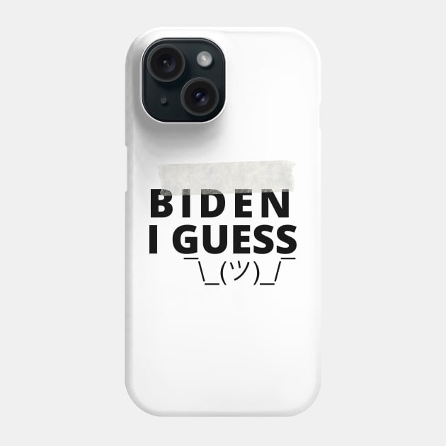 Biden I Guess ? Vote Blue 2024 Minimalist Phone Case by BideniGuess