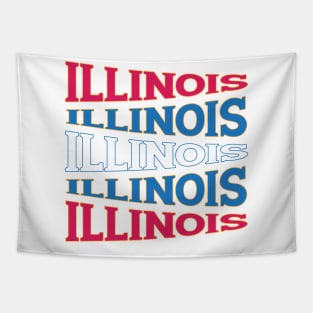 TEXT ART USA ILLINOIS Tapestry