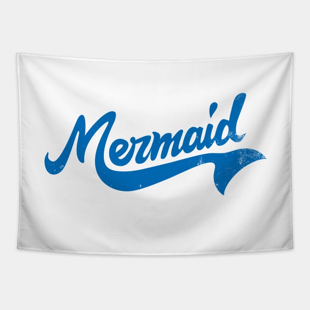 Retro Mermaid Tapestry by Vanphirst