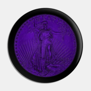 USA Liberty 1933 Coin in Purple Pin