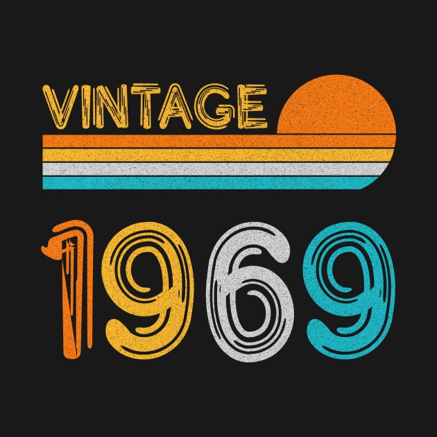 Vintage 1969 Happy 54th Birthday Retro by myreed