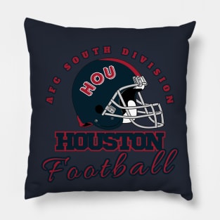 Houston Football Vintage Style Pillow