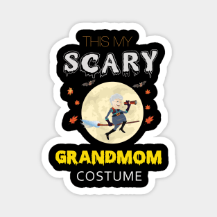 This Is My Scary Orange Pumpkin Halloween GrandMoM Custome Magnet