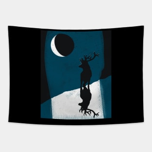 Moonlit deer Tapestry