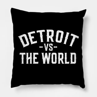 Detroit vs The World Pillow