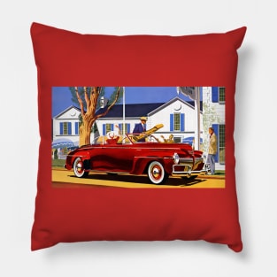 1941 Red DeSoto Pillow