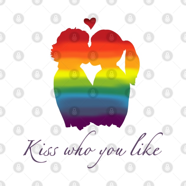 Kiss Who You Like Rainbow Girls by ElephantShoe