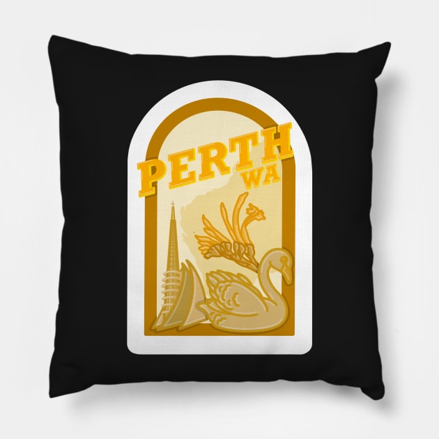 Perth, WA Pillow by astroashleeart