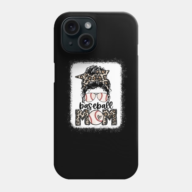 Baseball Mom Leopard Phone Case by Wonder man 