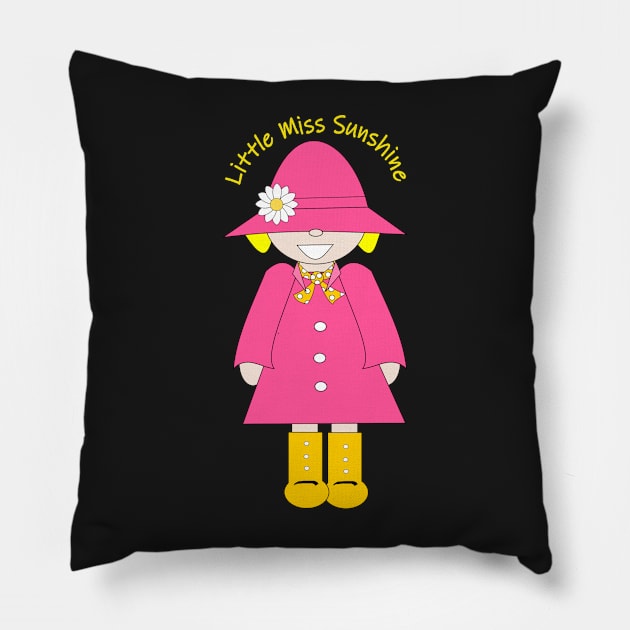 Little Miss Sunshine Pillow by smileykty