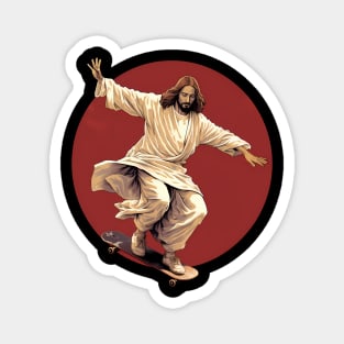 skater jesus Magnet