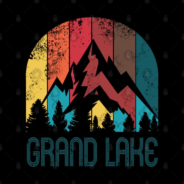 Retro City of Grand Lake T Shirt for Men Women and Kids by HopeandHobby