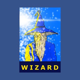 A Wizard Casts a Spell RPG DnD Artwork T-Shirt