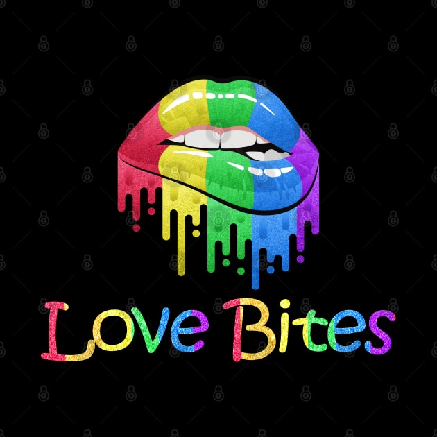 Love Bites Rainbow Lips by Wanderer Bat