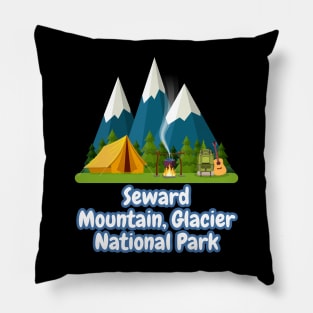 Seward Mountain, Glacier National Park Pillow