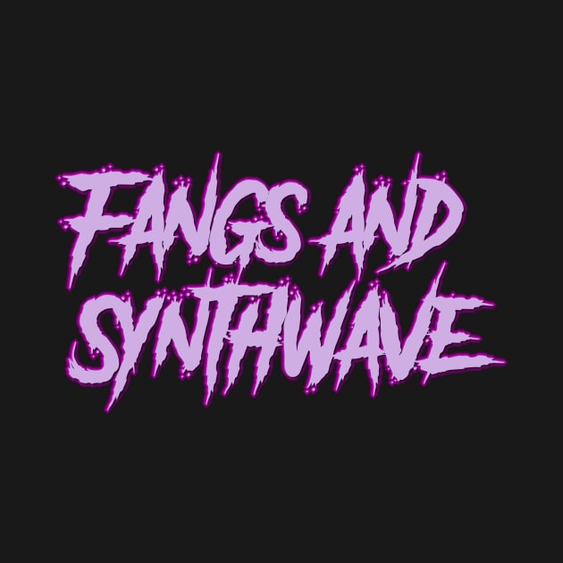 Fangs and Synth Big Violet Logo by Electrish