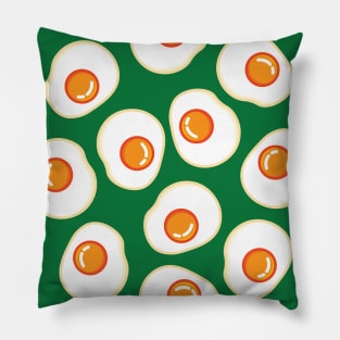 Eggs | Cute | Green Pillow