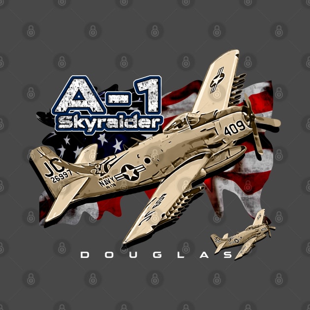 Douglas A-1 Skyraider Aircraft by aeroloversclothing