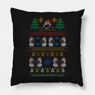 Christmas Sweater Board Game Astronaut - Board Games Design - Gaming Art Pillow