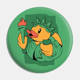 Statue of Liberty Rubber Ducky Pin