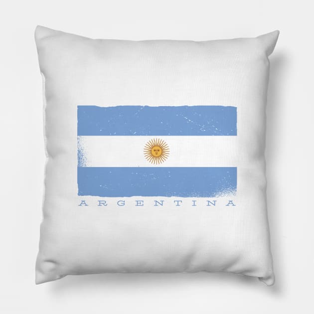 Argentina flag Pillow by LR_Collections