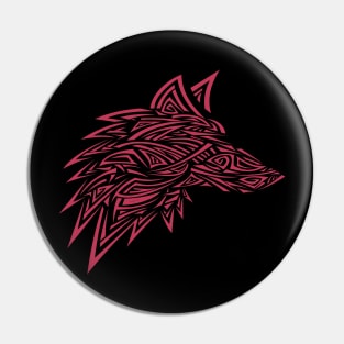 Wolf tattoo love colorful Pin