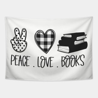 peace love books Tapestry