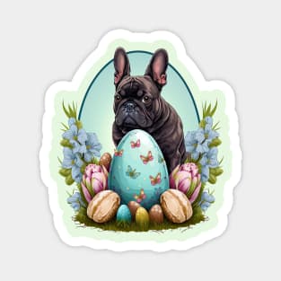French Bulldog happy easter day Magnet
