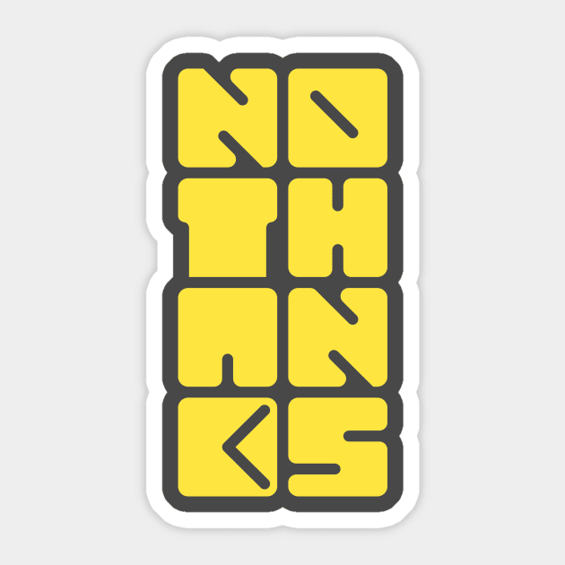 No Thanks! Sticker