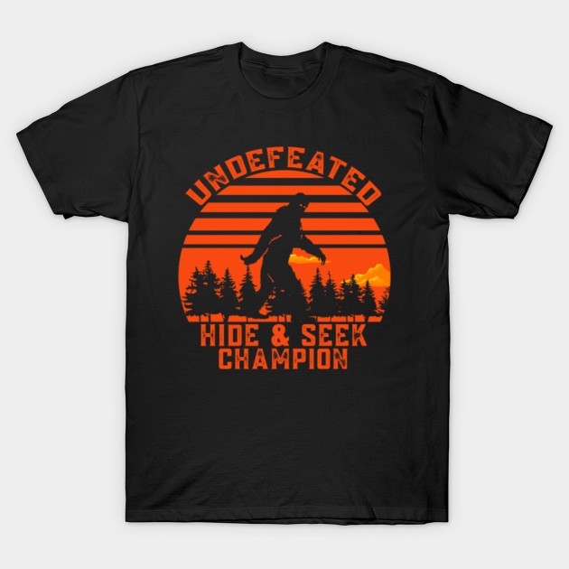 sasquatch hide and seek champion t shirt