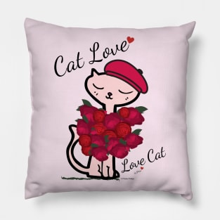 Cat Love, Love Cat Pillow