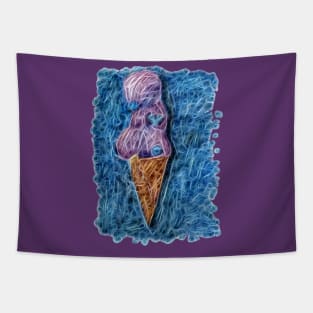 Blueberries Icecream Tapestry