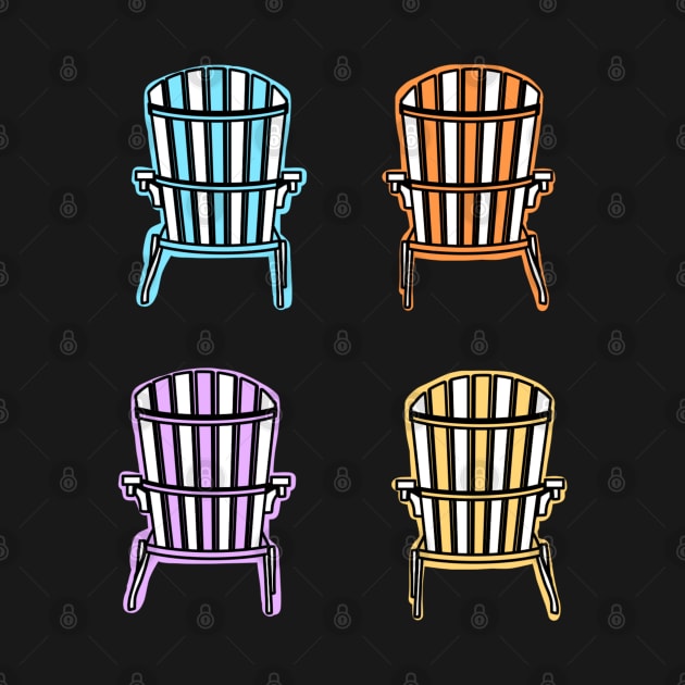 Colourful Muskoka Adirondack Chairs by faiiryliite