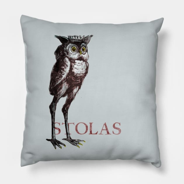 Stolas - High Priest of Hell Pillow by The Blue Box