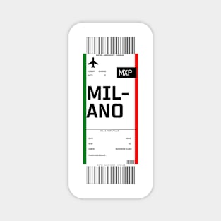 Boarding pass for Milan Magnet