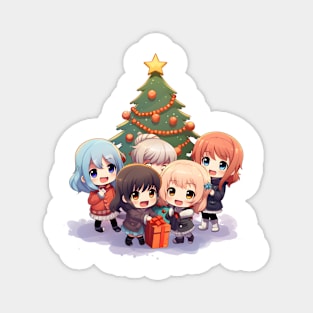 Christmas With Your Favorite Anime Magnet