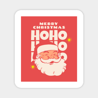 Retro Vintage Pink Santa Claus Magnet