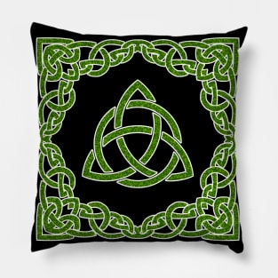 Triquetra - Pagan Celtic Knot (Stained Glass Effect) Pillow