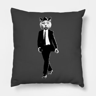 Cat in Suit Pillow