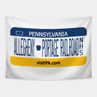 Allegheny Portage Railroad National Historic Site license plate Tapestry