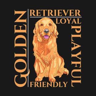 Golden Retriever Dog Traits - dog theme gift T-Shirt