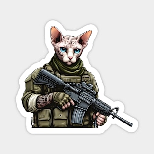 Tactical Cat Magnet